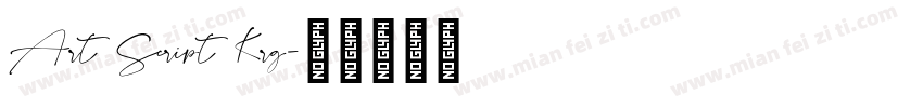 Art Script Krg字体转换